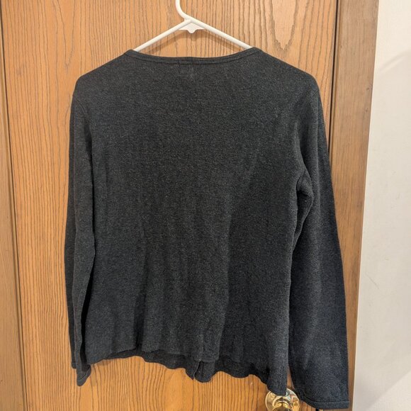 Gap Snap Down Women's Cardigan Heather Gray Size Medium - Picture 4 of 4